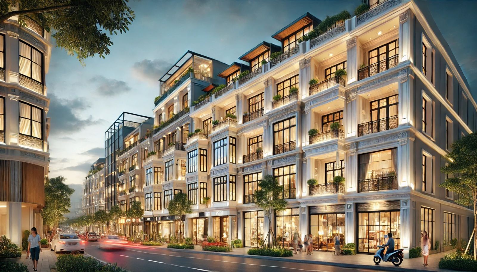 thiết kế shophouse vinhomes vĩnh phúc
